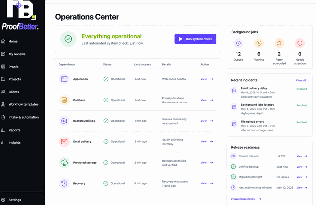 Animated Operations Center walkthrough